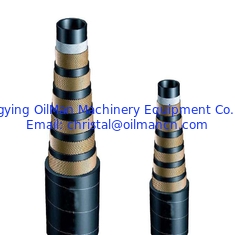 Tubo di gomma idraulico del tubo flessibile ad alta pressione della perforazione a rotazione di api 7K 3000psi-15000psi per la trivellazione dell'olio