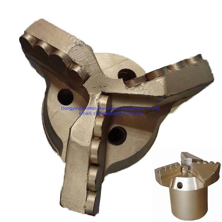 3 lame passo tipo 6-1/2 "carburo di tungsteno diamante PDC Drag Bit per la perforazione rocciosa